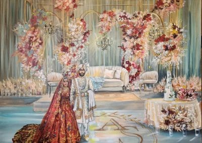 Wedding Painter Olga Pankova Live Wedding Artist | Gallery