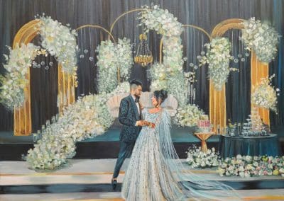 Wedding Painter Olga Pankova Live Wedding Artist | Gallery