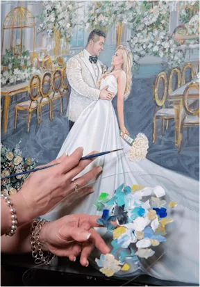 Live Wedding Painter Olga Pankova